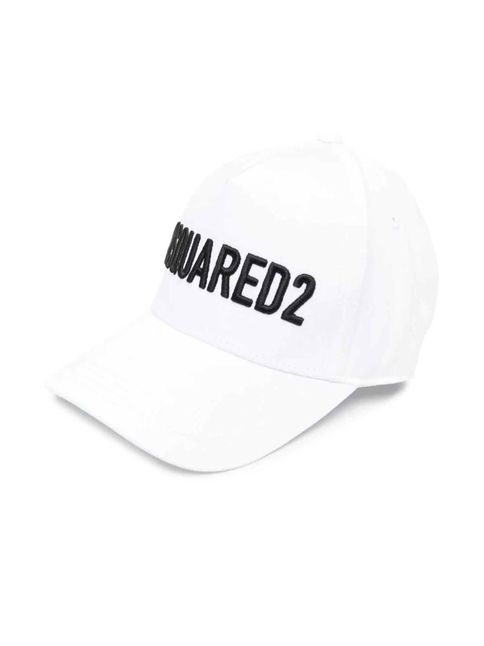 Cappellino Baseball Dsquared2 Uomo In Gabardine – Nero/Bianco - 4