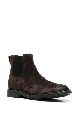 brown leather ankle boot HOGAN | HXM5760DT40HG0S807