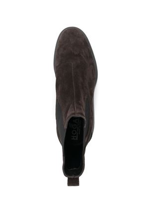stivaletto in pelle marrone HOGAN | HXM6000EL70HG0S807
