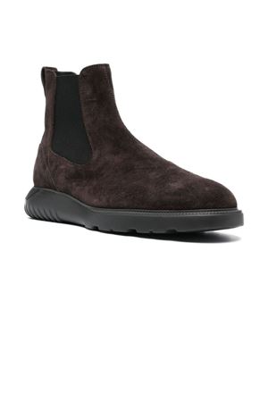 stivaletto in pelle marrone HOGAN | HXM6000EL70HG0S807