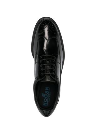 Black leather Hogan H576 lace-up HOGAN | HXM5760EP60QFYB999