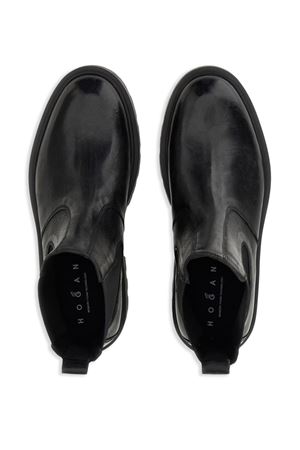 black leather boots HOGAN | HXM6730FM606LOB999