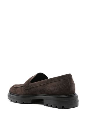 Mocassini H673 in pelle scamosciata marrone HOGAN | HXM6730FM90BYES808