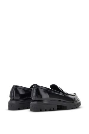 black leather loafer HOGAN | HXM6730FM90SXGB999