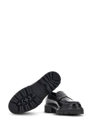 black leather loafer HOGAN | HXM6730FM90SXGB999