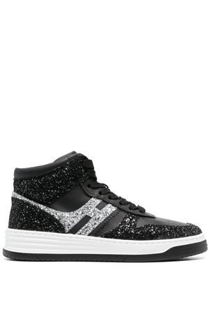 Sneakers High Top Hogan H630 Black Silver HOGAN | HXW6300EU40SEH0353