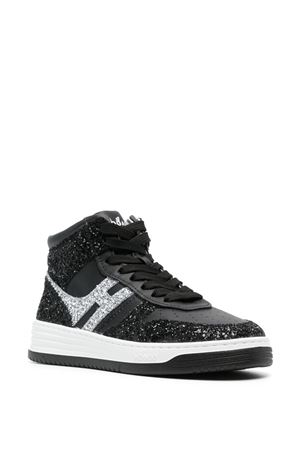 Sneakers High Top Hogan H630 Black Silver HOGAN | HXW6300EU40SEH0353