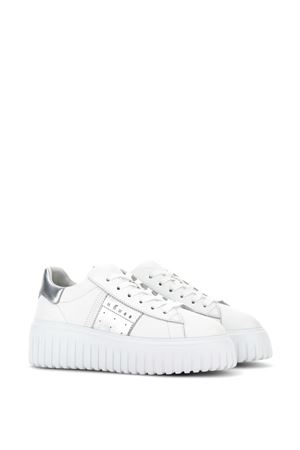 white leather H-stripes sneakers HOGAN | HXW6450FK5TRMW0351