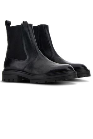 black leather boots HOGAN | HXM6730FM606LOB999