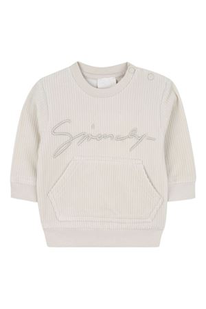 tuta in cotone beige GIVENCHY KIDS | H30893184