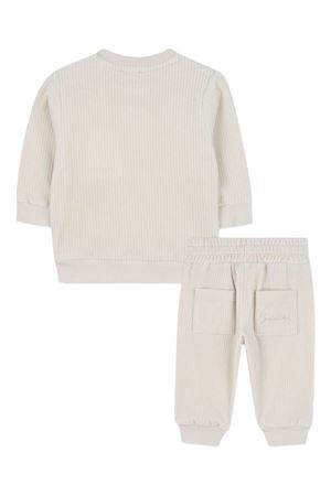 tuta in cotone beige GIVENCHY KIDS | H30893184