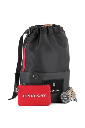zaino in nylon nero GIVENCHY KIDS | H3090609B
