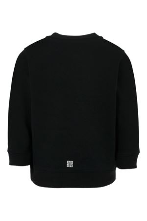 black cotton sweatshirt GIVENCHY KIDS | H3093709B