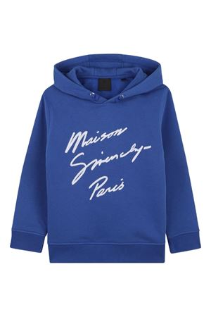 felpa in cotone blu GIVENCHY KIDS | H30942865