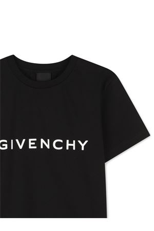 black cotton tshirt GIVENCHY KIDS | H3095209B