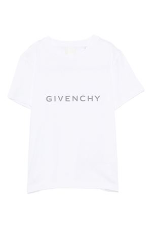 white cotton tshirt GIVENCHY KIDS | H3095210P