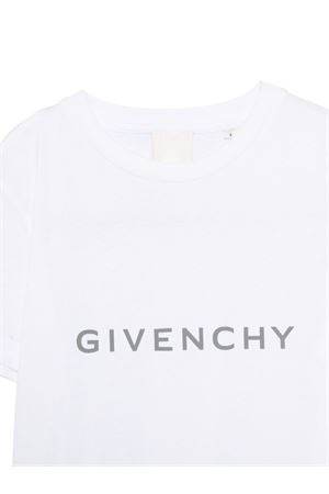white cotton tshirt GIVENCHY KIDS | H3095210P