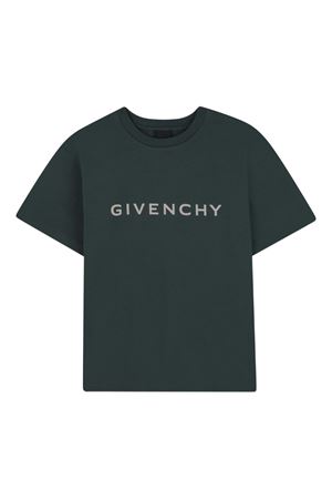 green cotton tshirt GIVENCHY KIDS | H30952672