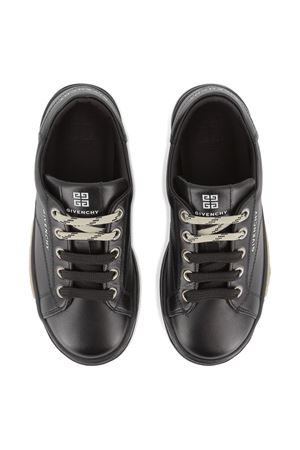 sneakers in pelle nero GIVENCHY KIDS | H3104209B