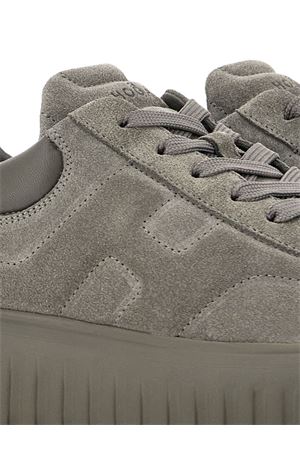 grey leather sneakers HOGAN | HXM6450FC6TPJQB804