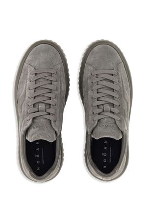 grey leather sneakers HOGAN | HXM6450FC6TPJQB804