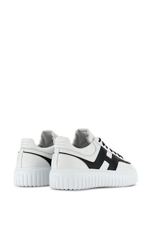 Sneakers Hogan H-Stripes White Black HOGAN | HXM6450FE91LE90001