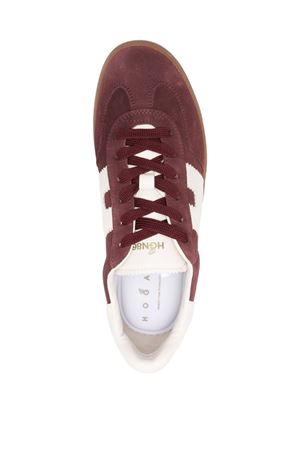 bordeaux leather sneakers HOGAN | HXM6470FB60PJQ0GAG