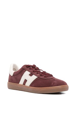 bordeaux leather sneakers HOGAN | HXM6470FB60PJQ0GAG