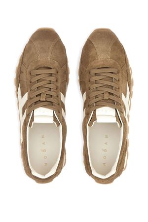 brown leather sneakers HOGAN | HXM6710FP0IUHO9981