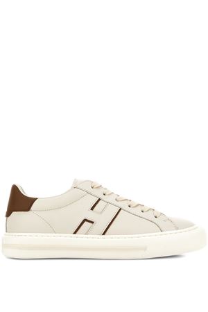 beige leather h691 sneakers HOGAN | HXM6910FU100ZL02RK