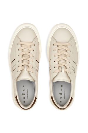 beige leather h691 sneakers HOGAN | HXM6910FU100ZL02RK