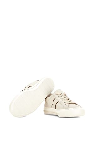 beige leather h691 sneakers HOGAN | HXM6910FU100ZL02RK