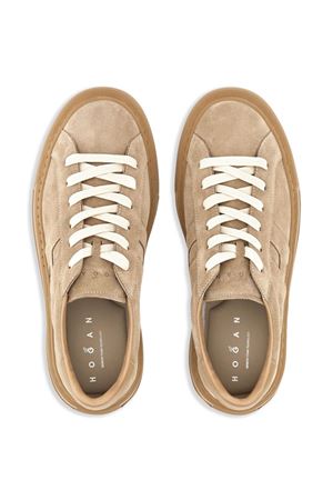 sneakers in pelle beige HOGAN | HXM6910FU10UHOC808