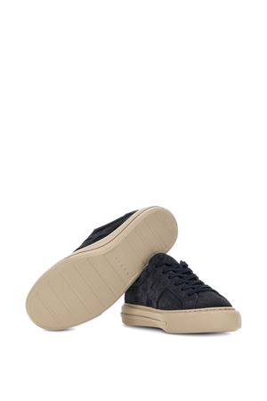 blue leather sneakers HOGAN | HXM6910FU10UHOU801
