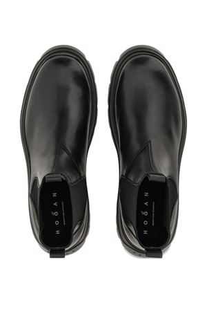 Black leather Chelsea boots HOGAN | HXM6920FT20UDMB999