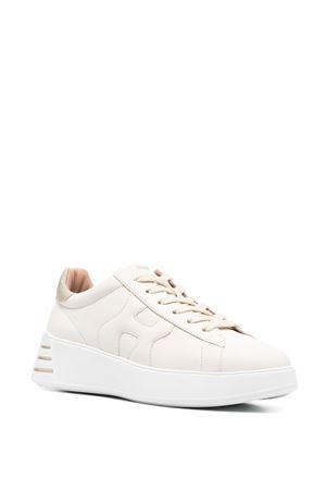 Sneakers Hogan Rebel in nappa Avorio HOGAN | HXW5640DN61RCB367T