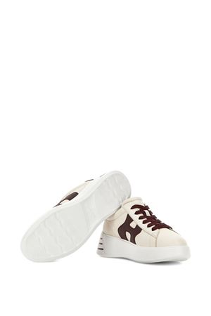 sneakers rebel in pelle bianco HOGAN | HXW5640DN61UAI479F