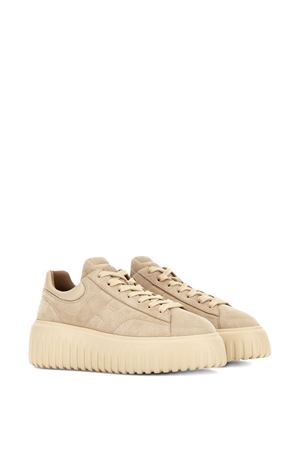 h-stripes in pelle beige HOGAN | HXW6450FC6TPJQC023