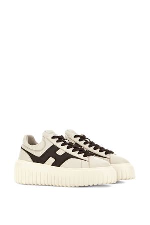 h-stripes in pelle beige HOGAN | HXW6450FE91UAI548S