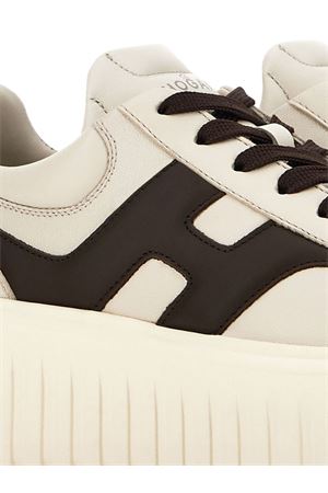 h-stripes in pelle beige HOGAN | HXW6450FE91UAI548S