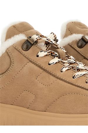 h-stripes in pelle beige HOGAN | HXW6450FN3G6RNC808