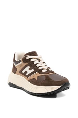 669 sneaker in pelle marrone HOGAN | HXW6690FK70UI10MAR