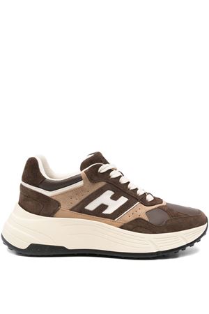 669 sneaker in pelle marrone HOGAN | HXW6690FK70UI10MAR