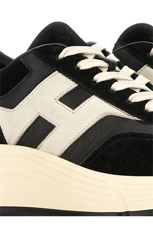 Sneakers Hi-Fi in pelle scamosciata nera HOGAN | HXW6690FR30UHG1023