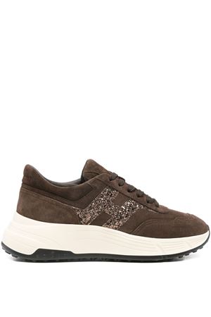 brown leather snekaers HOGAN | HXW6690FR30UPB0UV0