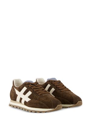sneakers in pelle marrone HOGAN | HXW6710FP0IUHT0UU4