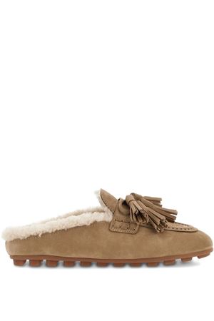 slippers in pelle beige HOGAN | HXW6930FU50UIEC808