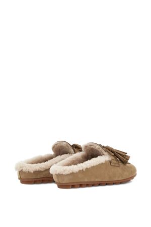 slippers in pelle beige HOGAN | HXW6930FU50UIEC808