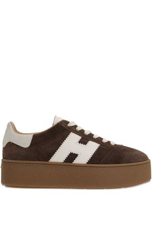 sneakers in pelle marrone HOGAN | HXW6980FB60UL60MB1