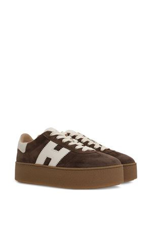 sneakers in pelle marrone HOGAN | HXW6980FB60UL60MB1